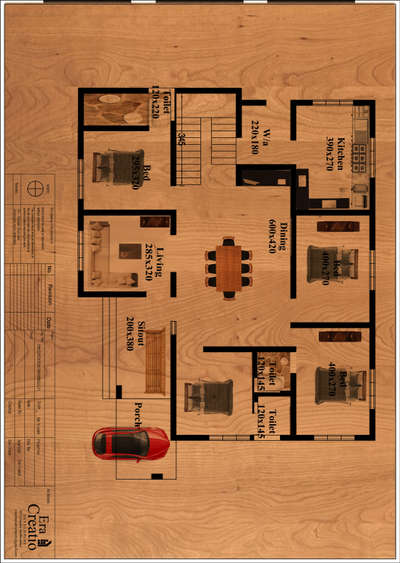 Plans Designs by Civil Engineer pm Junaid , Kozhikode | Kolo