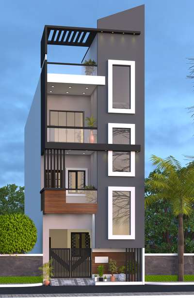 Exterior Designs by Civil Engineer Shubham  Shitut, Indore | Kolo