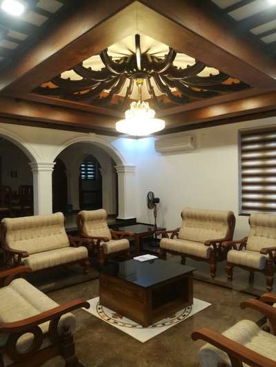 Living, Table, Ceiling, Furniture, Lighting Designs by Service Provider BIJITH MANI, Ernakulam | Kolo