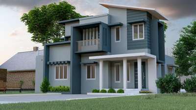 Exterior Designs by Civil Engineer Reshma U, Kannur | Kolo