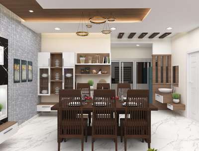 Dining, Furniture, Home Decor, Ceiling Designs by Interior Designer jayesh jay, Malappuram | Kolo
