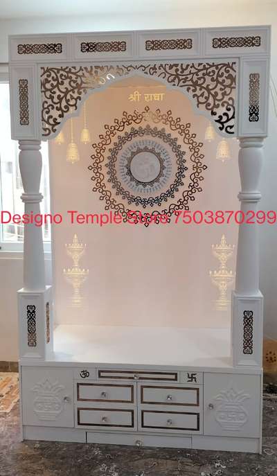 Prayer Room, Storage Designs by Interior Designer Designo  Temple Store , Delhi | Kolo