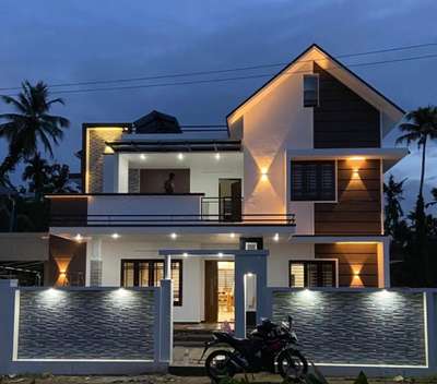 Exterior, Lighting Designs by Civil Engineer Ashif Pa Thalikulam, Thrissur | Kolo