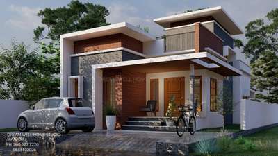 Exterior Designs by 3D & CAD DREAM WELL  HOME STUDIO, Malappuram | Kolo