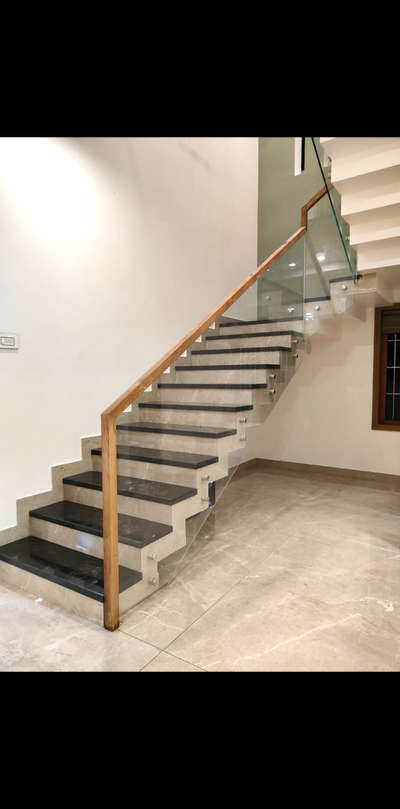Staircase Designs by Service Provider TOUCH GLASS  SOLUTIONS , Malappuram | Kolo