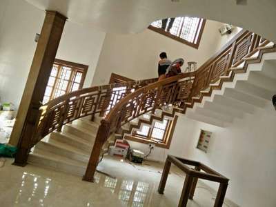 Staircase Designs by Carpenter SREE SREE  INTERIOR  JAYAN ACHARYA , Kollam | Kolo