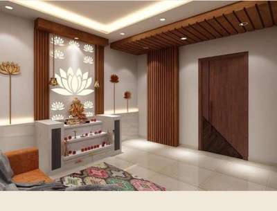 Lighting, Prayer Room, Storage Designs by Electric Works Neesu Sharma, Ghaziabad | Kolo