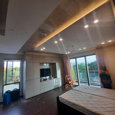 Ceiling, Furniture, Lighting, Storage, Bedroom Designs by Contractor Jareef Khan, Gurugram | Kolo
