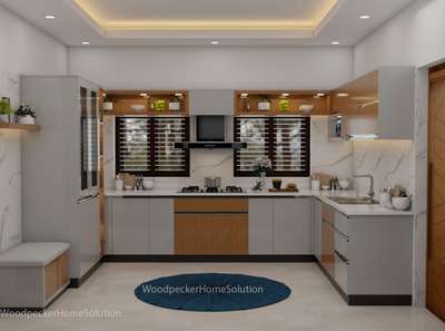 Kitchen, Lighting, Storage Designs by Interior Designer MARSHAL AK, Thrissur | Kolo