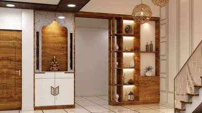 Prayer Room, Lighting, Storage, Staircase Designs by Interior Designer Danish Choudhry, Gautam Buddh Nagar | Kolo