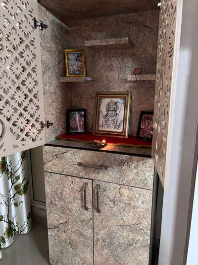 Prayer Room, Storage Designs by Interior Designer Ankush Kumar, Gautam Buddh Nagar | Kolo