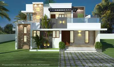 Exterior Designs by Civil Engineer Riyas B, Palakkad | Kolo
