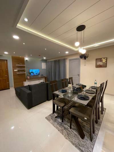 Dining, Furniture, Table, Lighting, Ceiling, Storage Designs by Architect Deepthik Divakaran, Kozhikode | Kolo