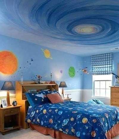 Ceiling, Furniture, Storage, Wall, Bedroom Designs by Contractor Coluar Decoretar Sharma Painter Indore, Indore | Kolo