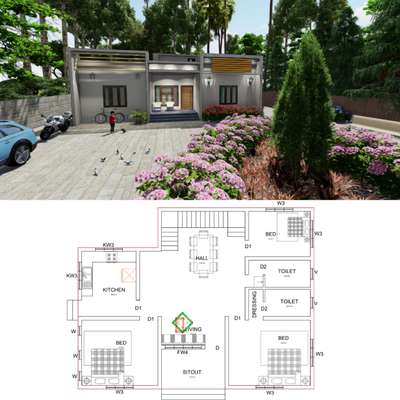 Exterior, Plans Designs by Civil Engineer TK GROUP , Malappuram | Kolo