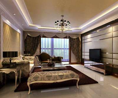 Ceiling, Furniture, Lighting, Living, Storage, Table Designs by Contractor Coluar Decoretar Sharma Painter Indore, Indore | Kolo
