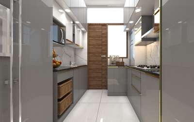 Kitchen, Lighting, Storage Designs by Contractor Mukesh  Sharma, Noida | Kolo
