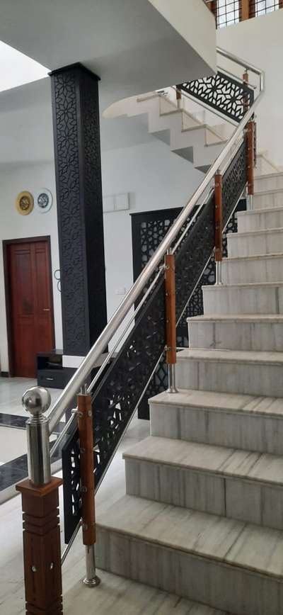 Staircase Designs by Carpenter ALFA CNC, Kozhikode | Kolo