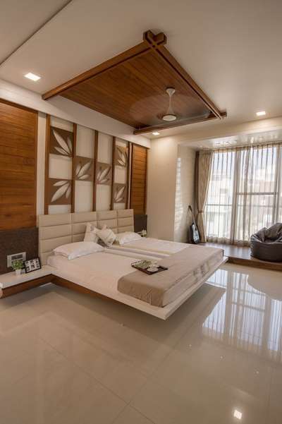 Ceiling, Furniture, Lighting, Bedroom, Storage Designs by Architect Purushottam Saini, Jaipur | Kolo