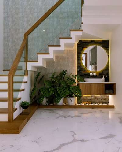 Staircase, Lighting, Bathroom Designs by Carpenter sunil cv cv, Alappuzha | Kolo