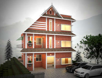Exterior Designs by Civil Engineer Jijo George, Alappuzha | Kolo