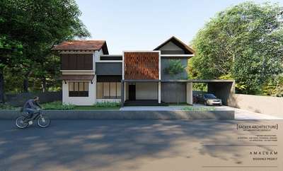 Exterior Designs by Civil Engineer Mohammed Nasik Kurikkal, Malappuram | Kolo