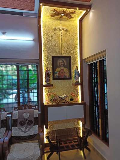 Furniture, Lighting, Living, Prayer Room, Storage Designs by Interior Designer GEORGE  irinjalakuda, Thrissur | Kolo
