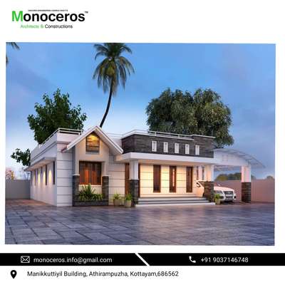Exterior Designs by Civil Engineer Mahesh Murali, Kottayam | Kolo