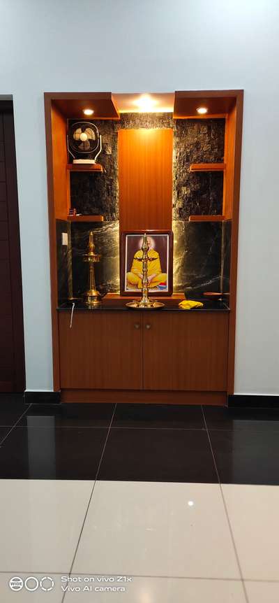 Lighting, Prayer Room, Storage, Flooring, Home Decor Designs by Interior Designer Vipin Das, Ernakulam | Kolo