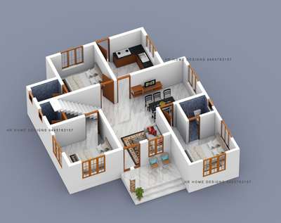 Plans Designs by 3D & CAD Haneed  AM, Thrissur | Kolo