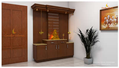 Furniture, Prayer Room, Home Decor Designs by Interior Designer Manu Krishnan, Kottayam | Kolo