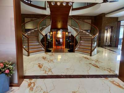 Lighting, Storage, Prayer Room, Staircase, Flooring Designs by Flooring Anuranj Anuranj, Kozhikode | Kolo
