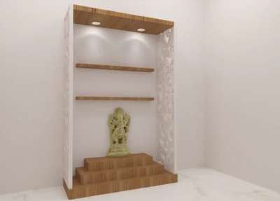 Prayer Room, Lighting, Storage Designs by Carpenter Mohd Waseem, Meerut | Kolo