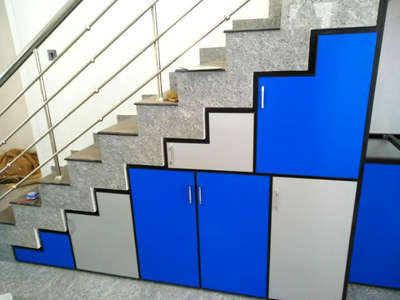 Staircase Designs by Fabrication & Welding Akhil Ajith, Thiruvananthapuram | Kolo