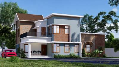 Exterior Designs by 3D & CAD Afsal  Varikkodan, Malappuram | Kolo