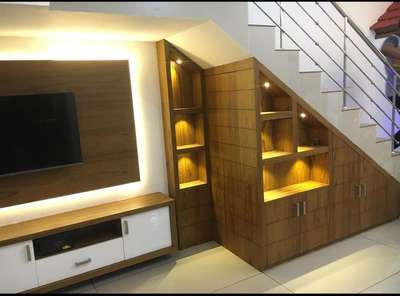Lighting, Living, Storage, Staircase Designs by Home Owner Farman contactor, Faridabad | Kolo