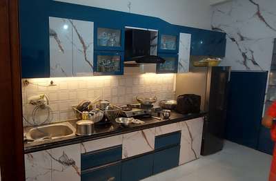 Kitchen, Lighting, Storage Designs by Interior Designer Deep Interiors, Indore | Kolo