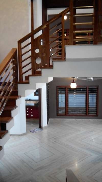 Staircase, Lighting, Window Designs by Painting Works asees kadavath, Wayanad | Kolo