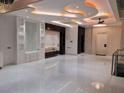 Ceiling, Lighting, Living, Storage Designs by Contractor Mujeeb Rehman, Delhi | Kolo
