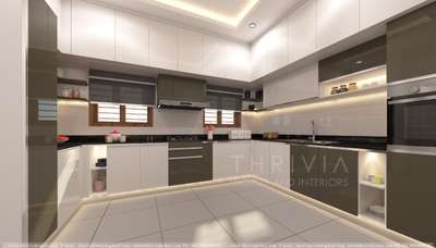 Kitchen, Lighting, Storage Designs by Interior Designer george sibiraj, Ernakulam | Kolo