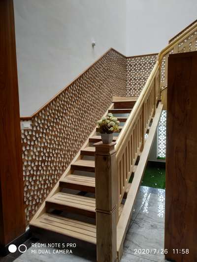 Staircase Designs by Carpenter Rishyasringan MC, Wayanad | Kolo