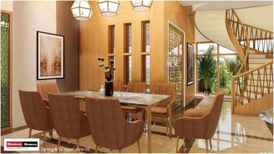 Dining, Furniture, Table, Storage, Staircase Designs by Architect morrow home designs , Thiruvananthapuram | Kolo