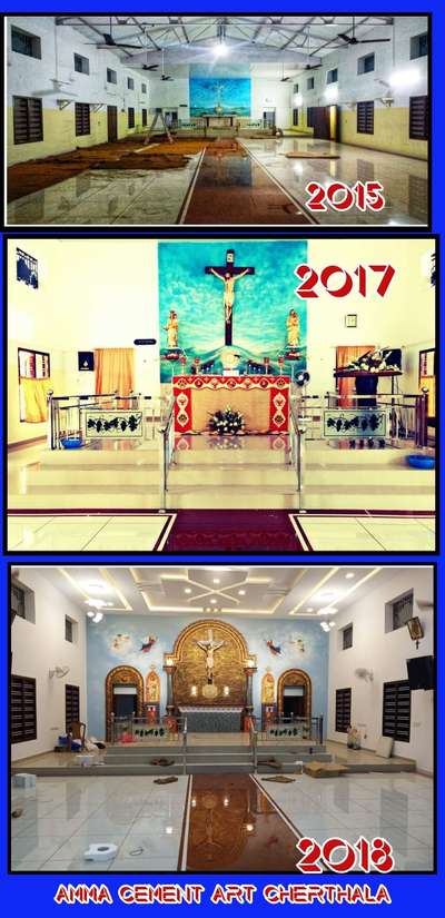 Prayer Room, Flooring, Lighting, Ceiling Designs by Interior Designer CHACKOCHAN A, Alappuzha | Kolo