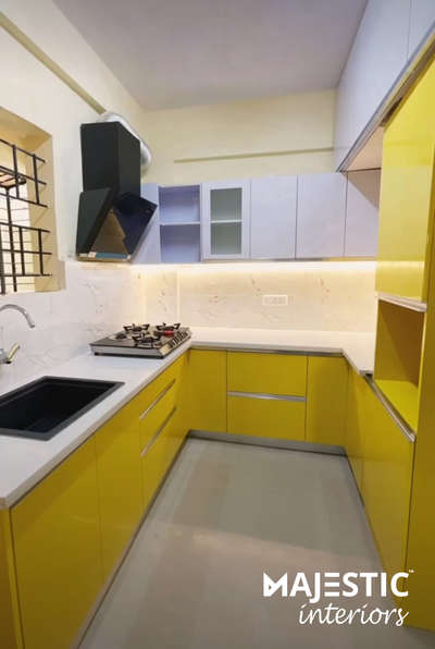 Kitchen, Storage Designs by Interior Designer MAJESTIC INTERIORS ®, Faridabad | Kolo
