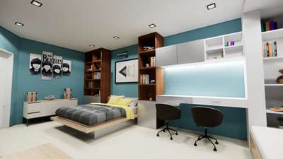 Furniture, Storage, Bedroom, Wall, Ceiling Designs by Architect Astha Goyal, Gurugram | Kolo
