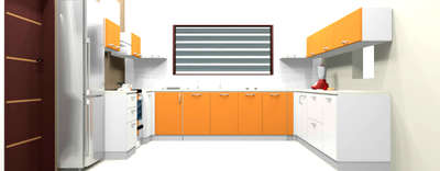 Kitchen, Storage Designs by Contractor Suresh Kumar, Malappuram | Kolo