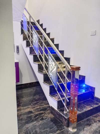 Staircase Designs by Interior Designer Shyam Kizhakkemadom, Kottayam | Kolo