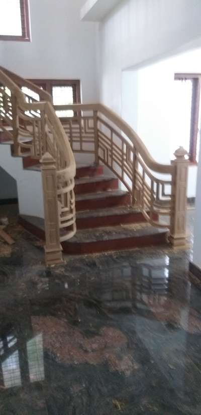 Staircase, Flooring Designs by Carpenter Dhyan Kumar, Kottayam | Kolo