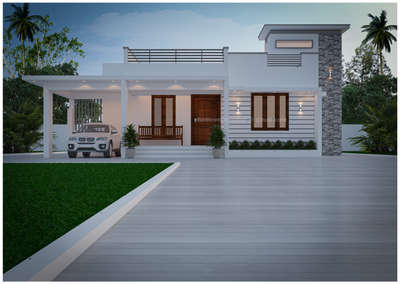 Exterior, Lighting Designs by 3D & CAD 3d official  shameena manzoor, Malappuram | Kolo