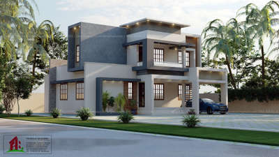 Exterior Designs by Civil Engineer Haris Mohammed, Kasaragod | Kolo